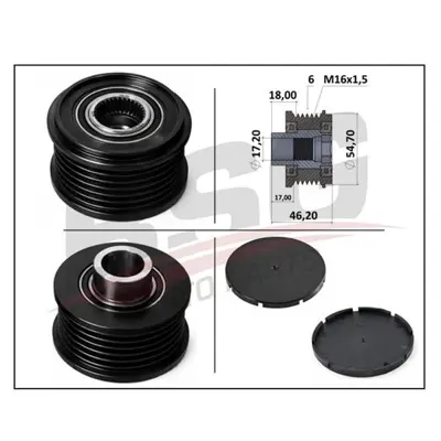 BSG 75-630-005 Alternatör Kasnagi 8200468131