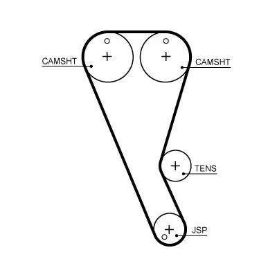 GATES KP1T372HOB-1 Triger Seti-Devirdaim GK2Q8A615ACSET