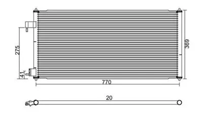 MAGNETI MARELLI 359003220660 Klima Radyatörü 2T1H19710AC