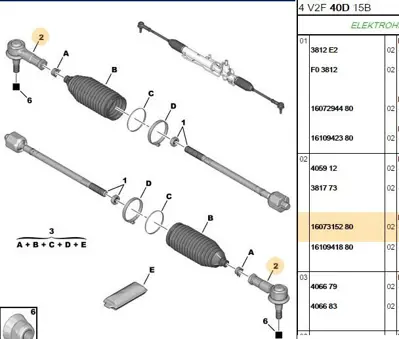 EUROREPAR 1607315280 Erp Rot Basi 1607315280 CIES2466 405912 TA2058 JTE1045 77362279 F2652 SS2418 53638 SP109090