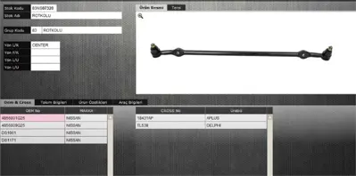 FROW 5611214001 Rot Mili Rot Kolu Nissan Pickup D21 4856001G25 4856009G25 RFM6001G25 2L201 18L202 DS1061 DS1171 27113 TL538 500002