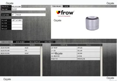 FROW 6531222001 Salincak Burcu A4 A6 8E0501537M 2662001 BSK7715 AUSB5481 FSK7715 CRB3442 70450 5701738 26620PCSMS LVSK1193