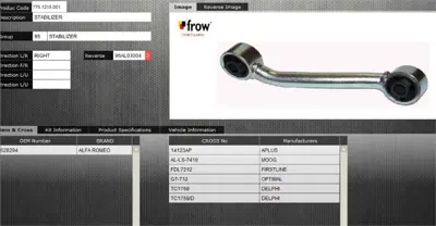 FROW 7751215001 Z Rot Stabilizer Arka Sag Sol Alfa Romeo 166 1998- 60628294 FZ4070 591356 74940878 154781 53001503 TC1758 LS0206 FL601H ALLS7410