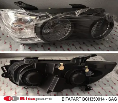BITAPART BCH350014 Sağ Far Aveo Siyah T300 