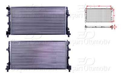 AUTOLUX 1113025-22 Su Radyatoru Mekanik Mt-At 648x326 Mm 1113025-22