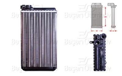AUTOLUX 2143005-22 Kalorifer Radyatoru Mekanik 239x160 Mm 2143005-22