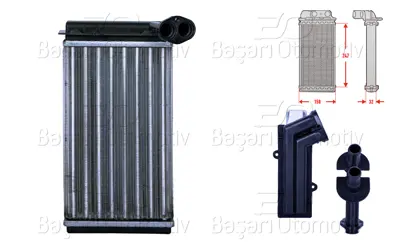 AUTOLUX 1143015-22 Kalorifer Radyatoru Mekanik 245x156 Mm 1143015-22