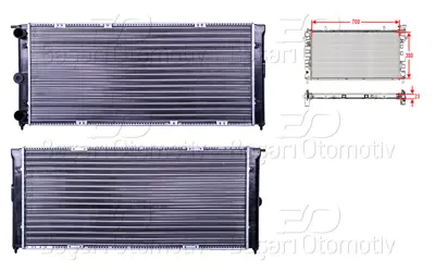 AUTOLUX 1113069-22 Su Radyatoru Mekanik Mt-At 700x300x23 1113069-22