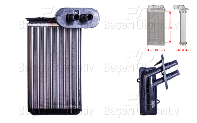 AUTOLUX 1143004-22 Kalorifer Radyatoru Mekanik 234x157 Mm 1143004-22