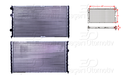 AUTOLUX 1113070-22 Su Radyatoru Mekanik Mt 628x378x34 Mm 1113070-22