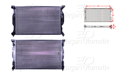AUTOLUX 1113008-22 Su Radyatoru Mekanik Mt 634x415x23 Mm 1113008-22