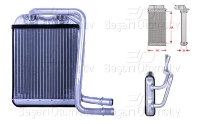WISCO 1143170-00 Kalorifer Radyatoru Brazing 214x190 Mm 1143170-00