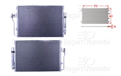 WISCO 1143116-00 Klima Radyatoru 712x461x16 1143116-00