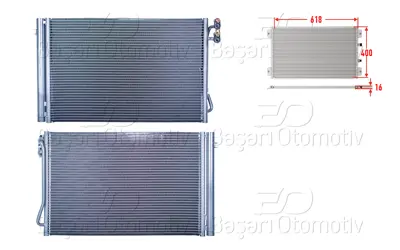 WISCO 3143296-00 Klima Radyatoru 618x400x16 3143296-00