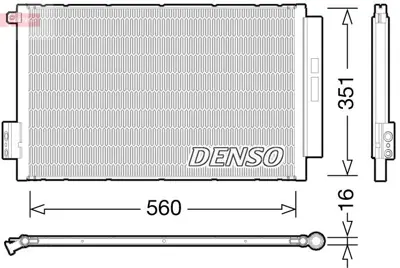 DENSO DCN09043 Klima Radyatörü Kondanser Fiat 500l 12-Gt Egea  51887906