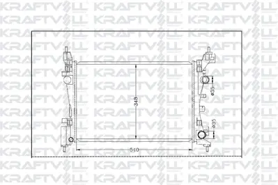 KRAFTVOLL 08040158 Motor Su Radyatoru Corsa D Z12xep 14xep 1300279 1073101 8MK376728791 1300340 61918 QER2471 55701408 FIAT5740 55341A 8MK376728794