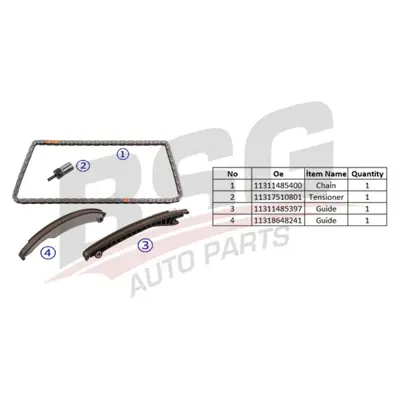 BSG 61-102-002 Eksantrik Zincir Seti 11311485400 99110397 553028110 3486006 V3486006 31803 3486006S TCK121NG 559012910 37590