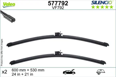 Valeo 577792 Silecek On 600 530 Mercedes Glb X247 Eqb X243 19> A2478201202