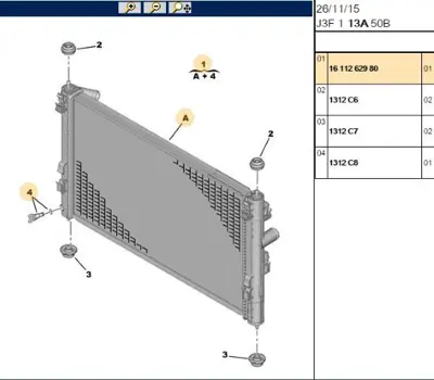 PSA PSA 1611262980 Su Radyatörü  4008 C4 Aircross 1611262980