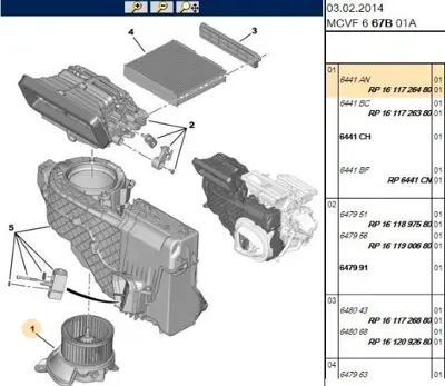 PSA PSA 1611726480 Kalorifer Motoru 55174619 55174619 55174619 55174619 