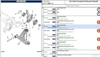 PSA PSA 1618067480 Salincak Sag Opel Corsa-D Adam 52049873 52049873 52049873 52049873 