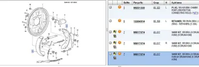 PSA PSA 95017074 Fren Balatasi Arka Disk Fren 14 T300 Aveo 95017074