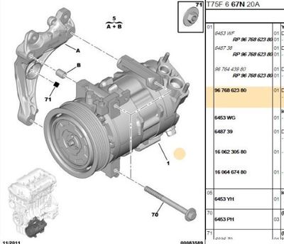 PSA PSA 9676862380 Klima Kompresörü 9676862380