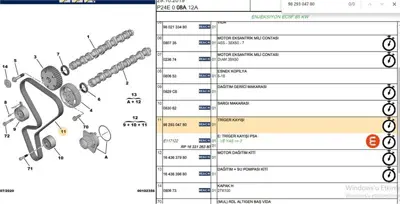 PSA PSA 9829304780 Eksantrik Kayisi 9829304780