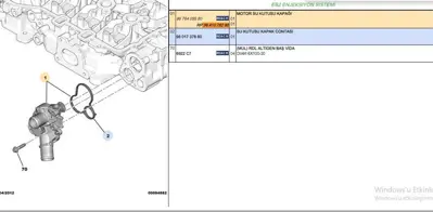 PSA PSA 9841078280 Su Dagitici Termostat 301 1.2 Motor 9841078280