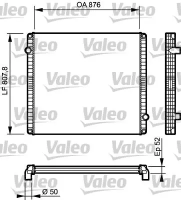 Valeo 733503 Radyator Volvo B12m, B12r 100312959 20814692 70320673 85000399