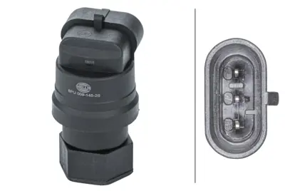 HELLA  6PU009145261 Hiz/Devir Sayisi Sensörü.Hal Sensörü.3-Kutuplu.Fia 46817374