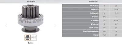 ZEN  2058 10 Dis A4-A5 2.7 Tdi-3.0 Tdi-A6-A7 3.0 Tdi-Q5 3.0  SDV2245 595604 595607