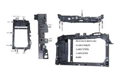 MGA 943456 On Panel Ford Transit Courier 2014 2018 15tdci 15 Percin - 2 Klips - 2 Celik Yuzuk Urunde Montajli ET76 A16E146 AE