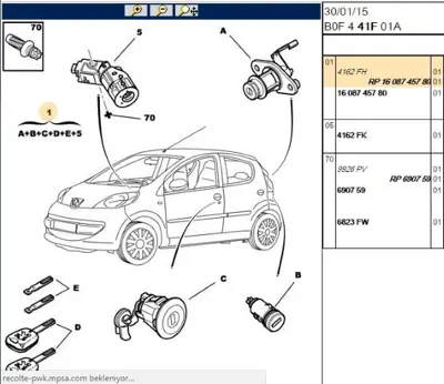 PSA 1608745780 Kılıt Seti 1608745780