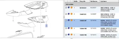 PSA 13403197 Kapak, Trım 1274014 13403197