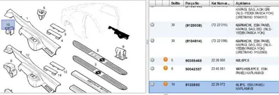 PSA 9133593 Lastik Fıtıl, Conta 2226972 9133593