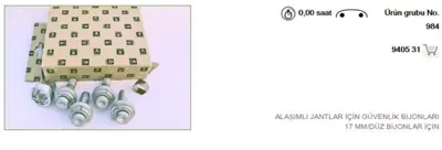 PSA 9405.31 Kilitli Bijon Tk 9405.31