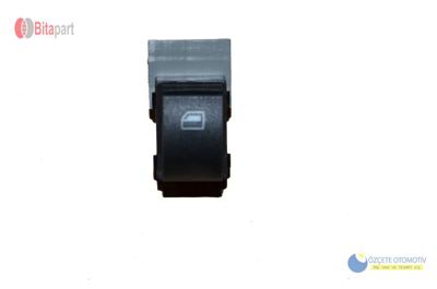 BITAPART BAU387001 Cam Dugmesi On Sag Tekli Siyah Audi A3 97-03 A6 97-05 4B0959855A 4B0959855 916352 4B0959855A4PK V10730013 BSG90860005 114572 4B095985501C 4B09598554PK 662502