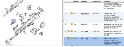 PSA 90543765 Vıda,Torx,M8 X 30,Dıreksıyon Kolonu-Dıreksıyon Dıslısı Bırımı 26055211 26079579 900323 90512778 90539666 90540319 90541080 90541275 90543765 905918 905920 905923 9191408 9192068 9193280