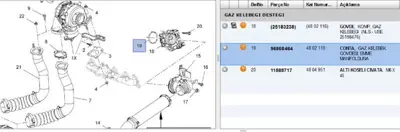 PSA 96868464 Conta, Gaz Kelebeği 4802119 96868464