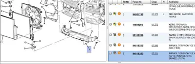 PSA 94515250 Nut 4809228 94515250