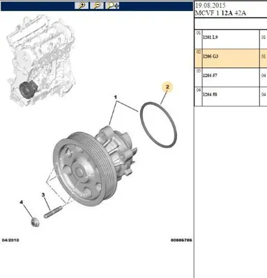 PSA 1206.G3 Devirdaim Contası 1.3 1206G3