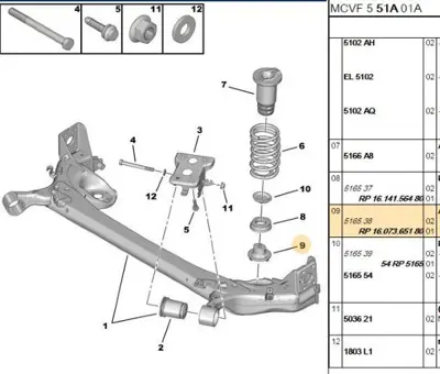 PSA 1607365180 Bağlantı Pulu 1607365180