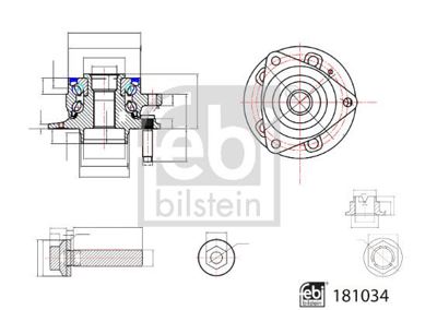 Febi Bilstein 181034 Tekerlek Rulmani Takimi 