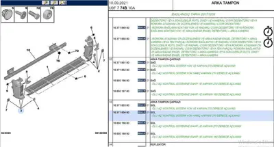 PSA 1637185480 Sol Arka Tampon Köşe 1637185480 1637185480