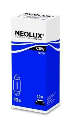 NEOLUX NEOLUX N239 Ampul Sofit N239 5w 12v Sv8.5-8 5xfs10  C5W 12V 5W SV8.5-8