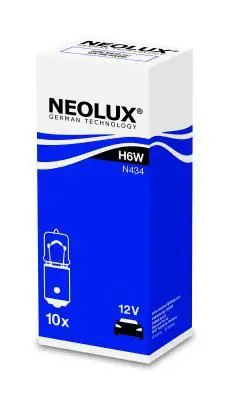 NEOLUX NEOLUX N434 Ampul Halogen Park 53 N434 6w 12v Bax9s 5xfs10 H6W 12V 6W BAX9s