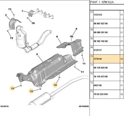 PSA 1718.44 Somun 171844 3637119