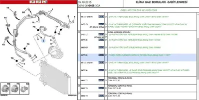 PSA 6477.08 Klima Hortum Kısa C4 Sd 647708