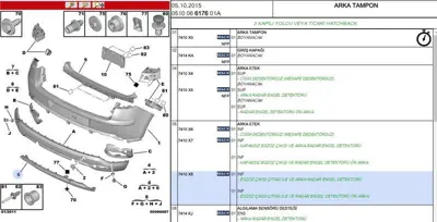 PSA 7410.X8 Arka Etek 7410X8